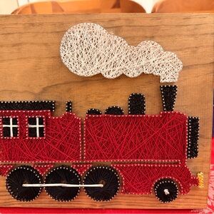 String Art Train, 13” x 11.25”